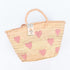 Sweet Hearts Embroidered Basket - Handwoven Love-Inspired Tote 💕